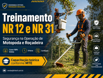 Treinamento NR 12 e NR 31 – Segurança na Operação de Motopoda e Roçadeira